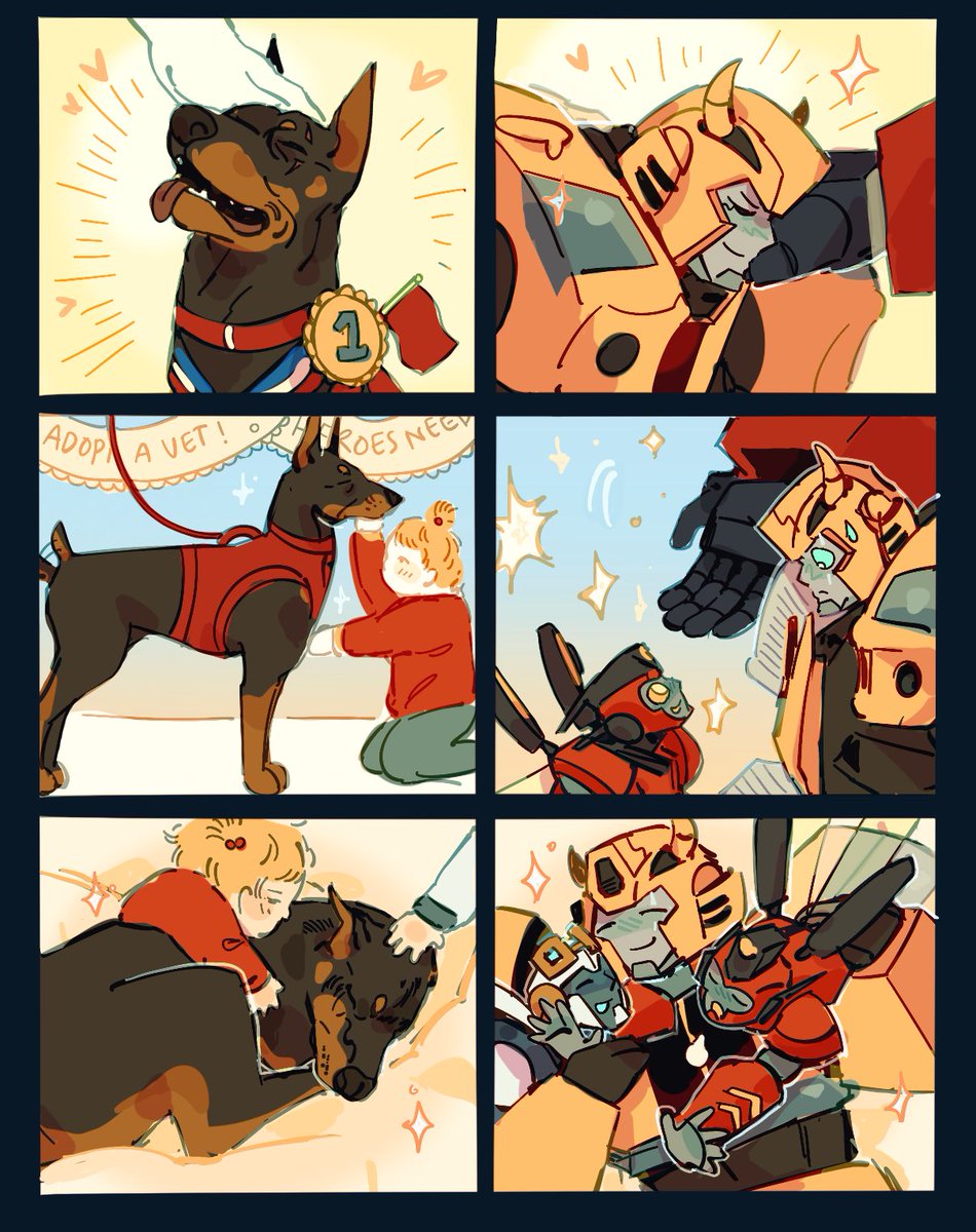 BugsWags's tweet image. You can adopt veteran dogs! #earthspark #bumblebee