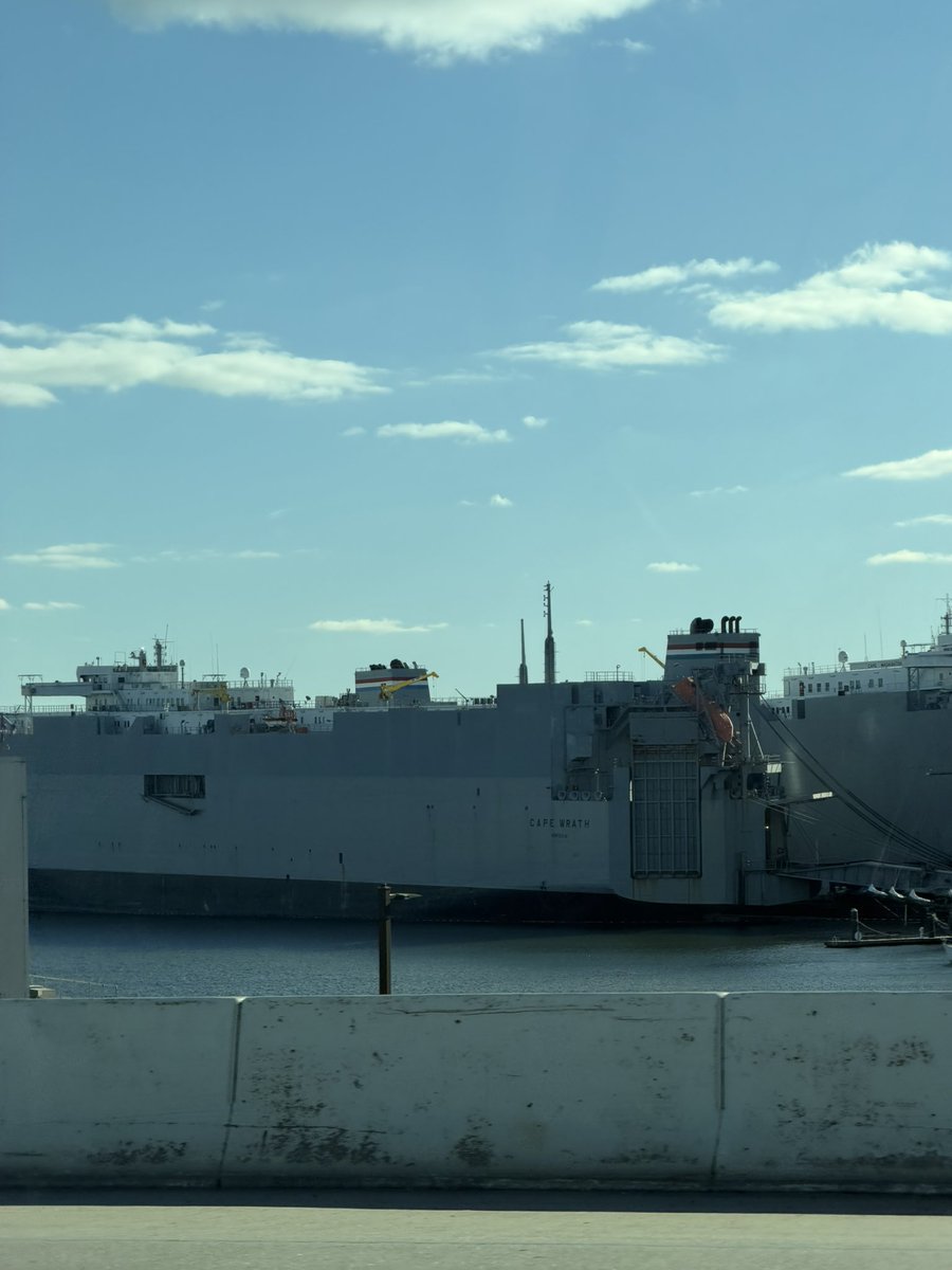 Someone’s definitely listening 👀

Our decrepit cable repair ship quietly disappeared from sight along a major Baltimore highway… and suddenly the remaining military Ro-Ro ships are looking a lot better. 🙌