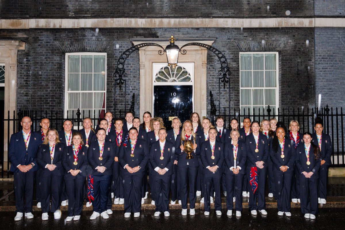 RedRosesRugby's tweet image. Welcome to Downing Street!

The world champions are guests of honour at number 10 🌹