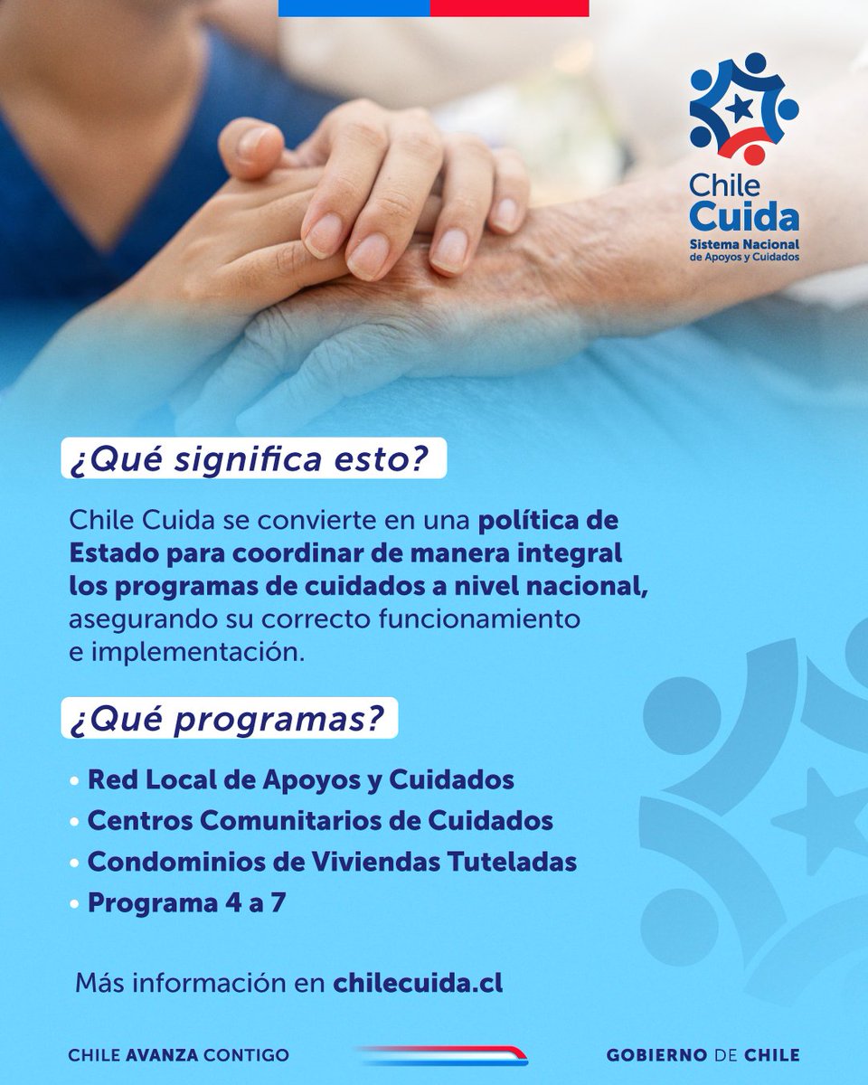 👉🏼 Luego del arduo trabajo entre las organizaciones de la sociedad civil, el Gobierno y el Congreso, el proyecto de ley que crea el Sistema Nacional de Apoyos y Cuidados y reconoce el derecho al cuidado será ley, para que los cuidados sean el cuarto pilar de la protección social