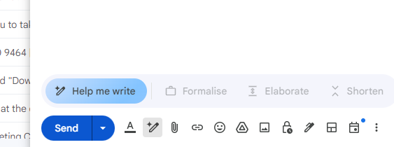 SketchesbyBoze's tweet image. I find Gmail’s new “write this for me” feature deeply sinister. They’re trying to convince you that you are dumb and helpless. Don’t let them steal your ability to formulate thoughts and communicate. You were capable of writing an email in 2022 and you’re capable now.
