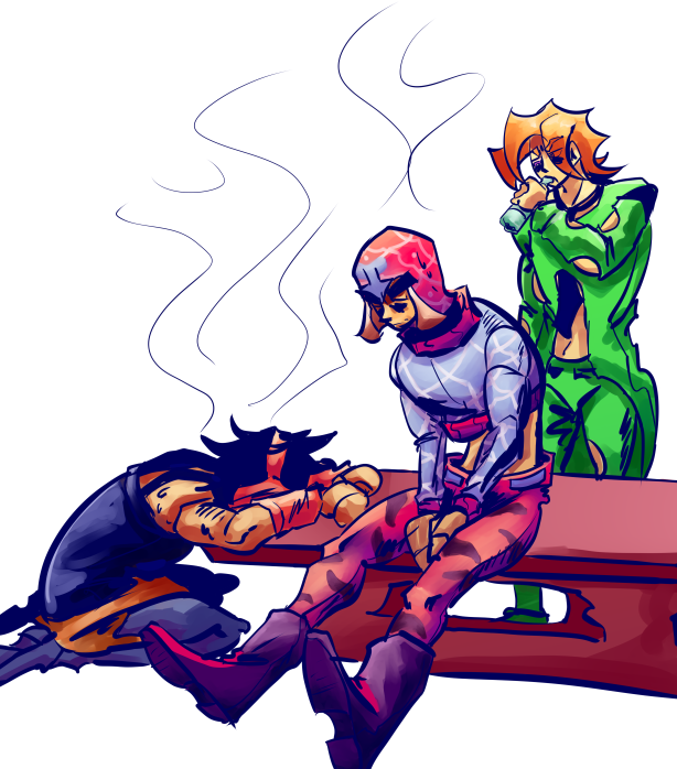 Rocrafy1's tweet photo. Summer is not for the weak 🫩

#art #doodle #JoJosBizarreAdventure #goldenwind https://t.co/329dqzQgzo