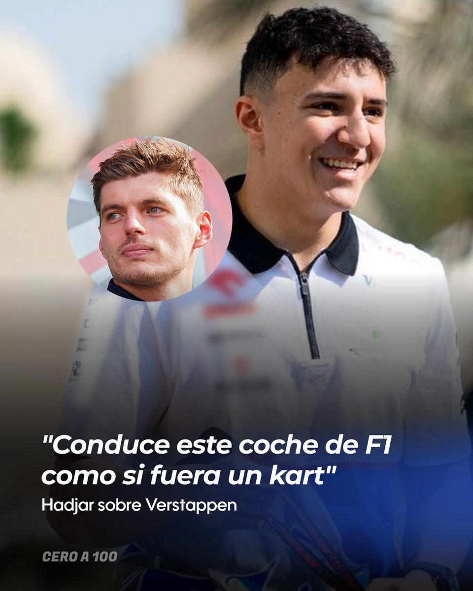 🏁🏎️ Isack Hadjar se deshizo en elogios hacia Max Verstappen, su compañero de Red Bull, asegurando que se trata del mejor piloto de la F1.

🗣️ "Sin el mejor coche, estuvo a punto de ser campeón del mundo. Cuando las condiciones son un poco difíciles, él está ahí. Si hay un