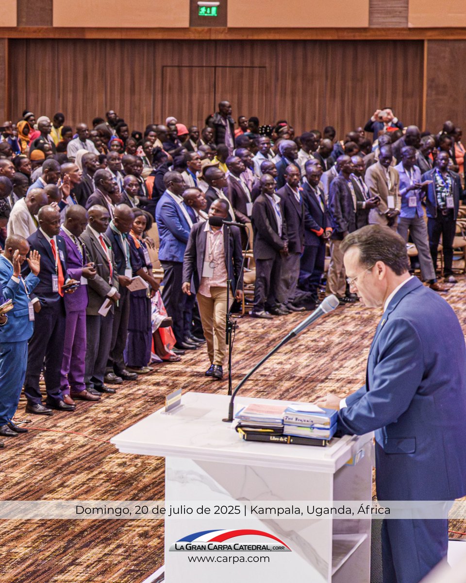 GCarpaCatedral's tweet photo. Domingo, 20 de julio de 2025 | Kampala, Uganda, África Registro compartido por La Gran Carpa Catedral, Corp., correspondiente a la actividad realizada durante el mes de julio de 2025. 

🌐 https://t.co/uZxbCgyaZJ 

#DrJoseBenjaminPerezMatos #lgcc #lagrancarpacatedral https://t.co/69UrPMTALk