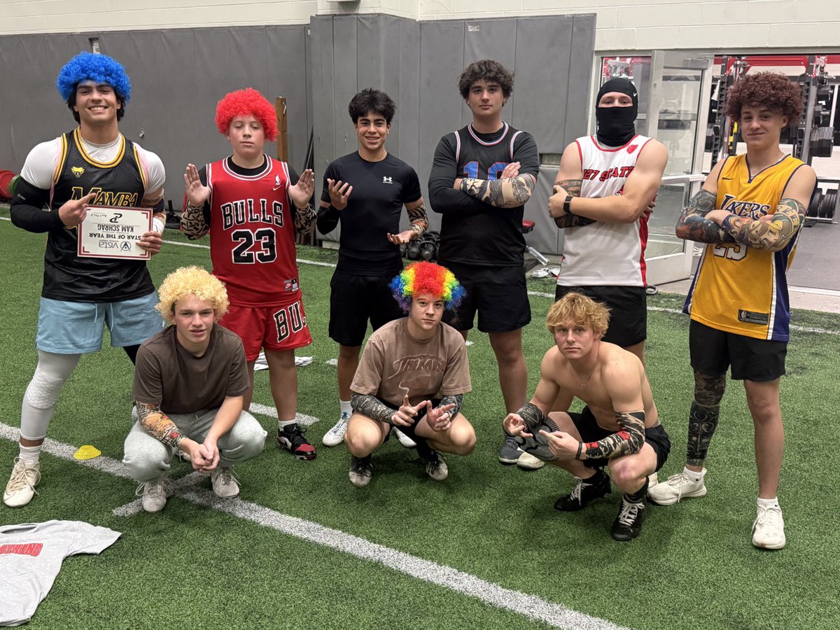 PCnowisthetime's tweet photo. Another year with The Pack is over way too soon! What a pleasure to wake up and chase greatness with these guys every Fall and Winter! 🐺 💪 

S/o to our @VistaRehabPT ⭐️ of the Year, Kam Schrag, our 2026 Round Rock Challenge Champs, Labubus, and our RRC26 MVP, Logan Schultz. https://t.co/1FeIZP6EMN