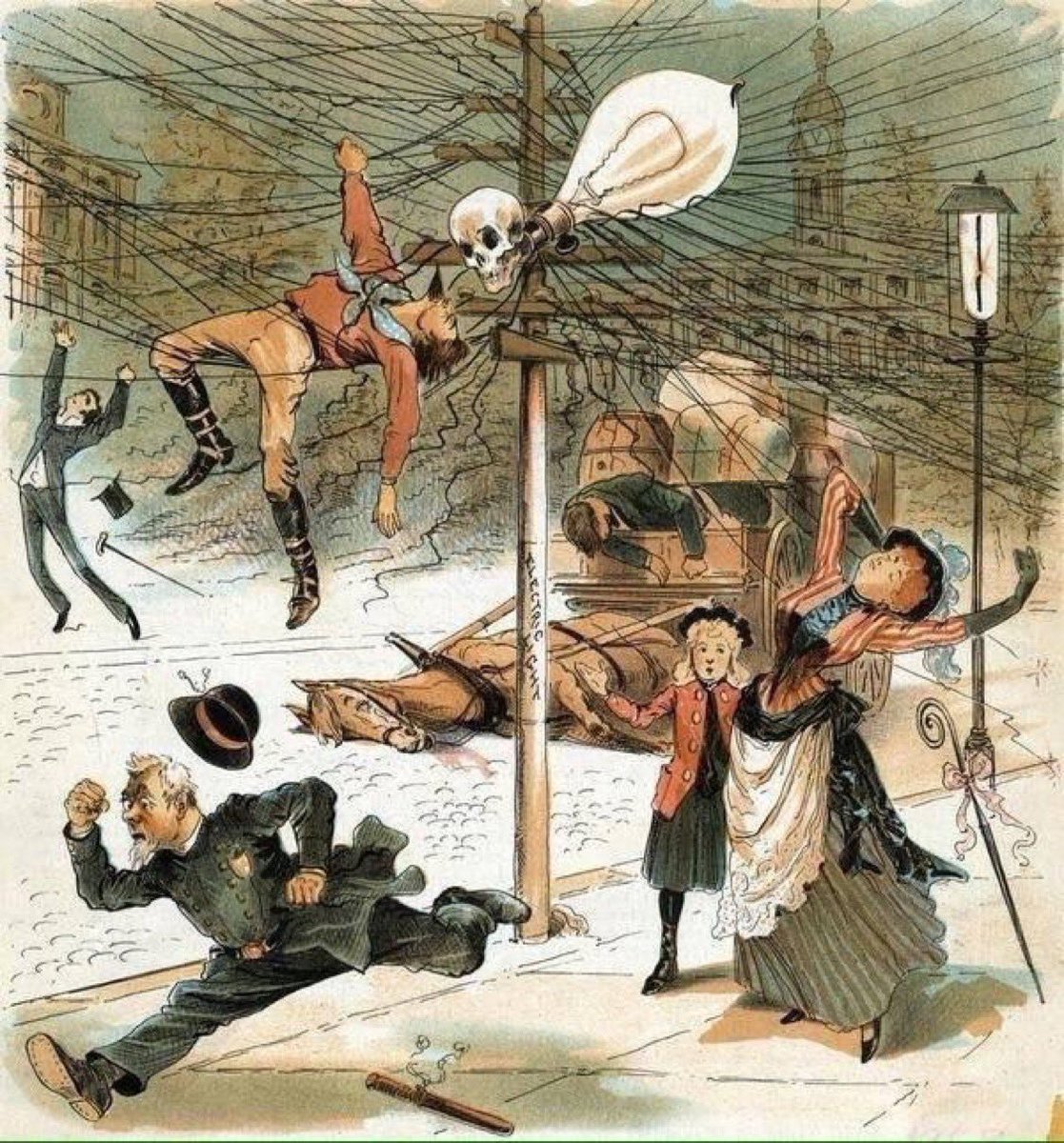 Anti-electricity and light-bulb propaganda, 1889. What is the modern equivalent of this?? 🤔

thatsnonsense.com/does-image-sho…
