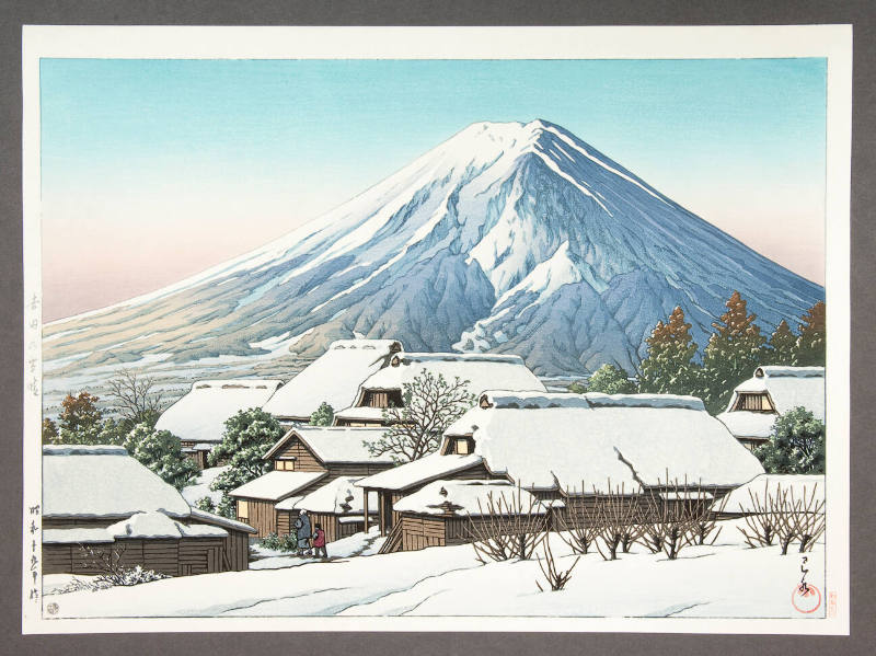 Clearing after Snow at Yoshida, by Kawase Hasui, 1944