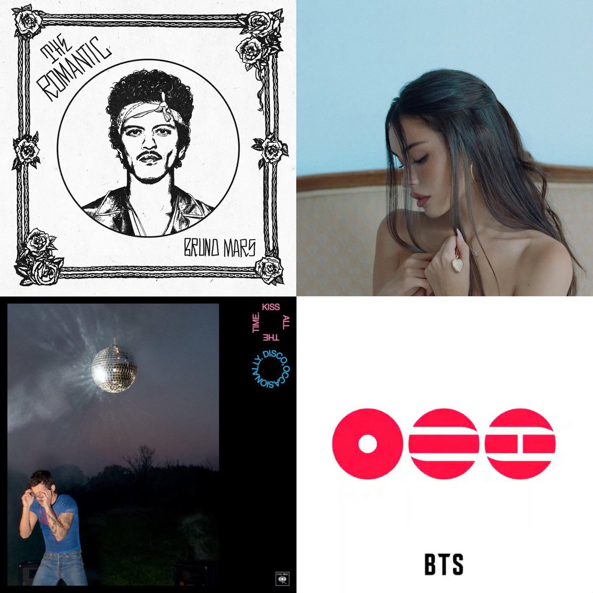 motoyonce's tweet image. Capas de álbuns que foram anunciados para esse ano✨

(eu como estudante de design to horrorizado)