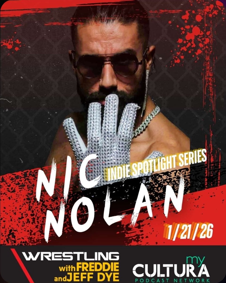 The return of the indie talent
spotlight on #wrestlingwithfreddie.
Next Thursdav 1/21 get ready to listen to the story of
@nastvnicnolan who trains at Black and Brave and has
had his run in with someone you may know by the name
of #SethRollins from #WWE