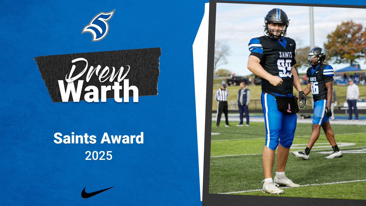 TMU_Football's tweet image. Excited to announce the winner of the 2025 Saints Award, Drew Warth!

Setting the example of what a Saint should be on and off the field.

Congratulations Drew you #Earnedit !!