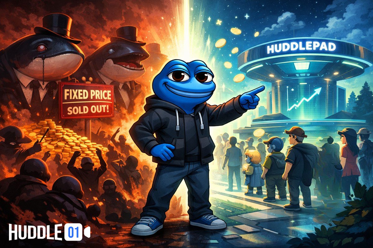 HuddlePad built by <a href="/huddle01com/">Huddle01</a>

Designed to fix common ICO problems >
Unlike fixed price sales
it uses CCA to let token prices reflect real market demand, reduce whale control and give the community an equal chance to participate>

Register : huddlepad.xyz/hudl-ico