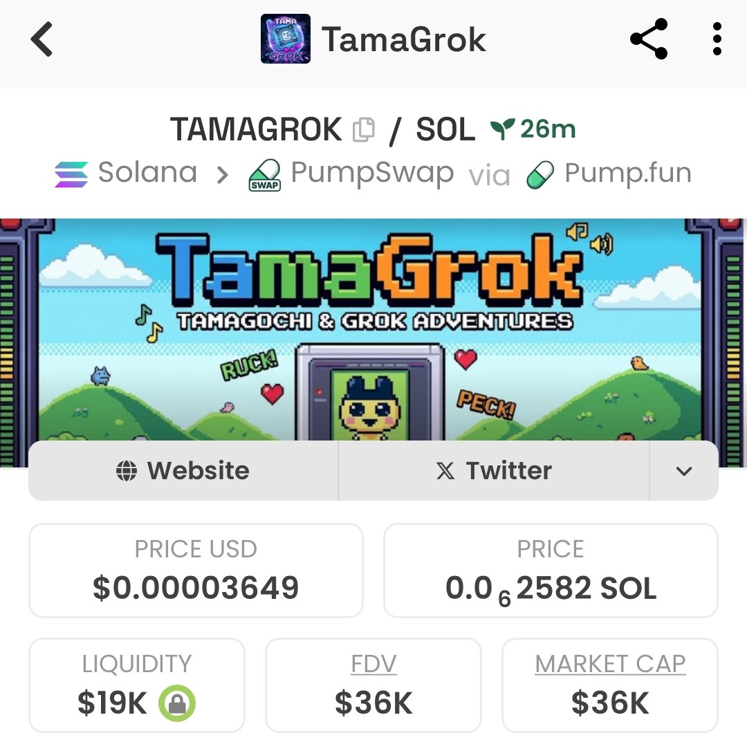 ChaseTheGem's tweet image. 🔥 HOT BAG CHASERS PICK 

$TAMAGROK
MC: $36k

CA: D9E1Jb4oh5Zf4Qkf8Si5hxAGSawiU6R1287i2yoopump

⚠️ High risk play. just sharing what I’m watching. enter with caution and manage your risk.

#BagChaser #SolanaGems #Pumpfun