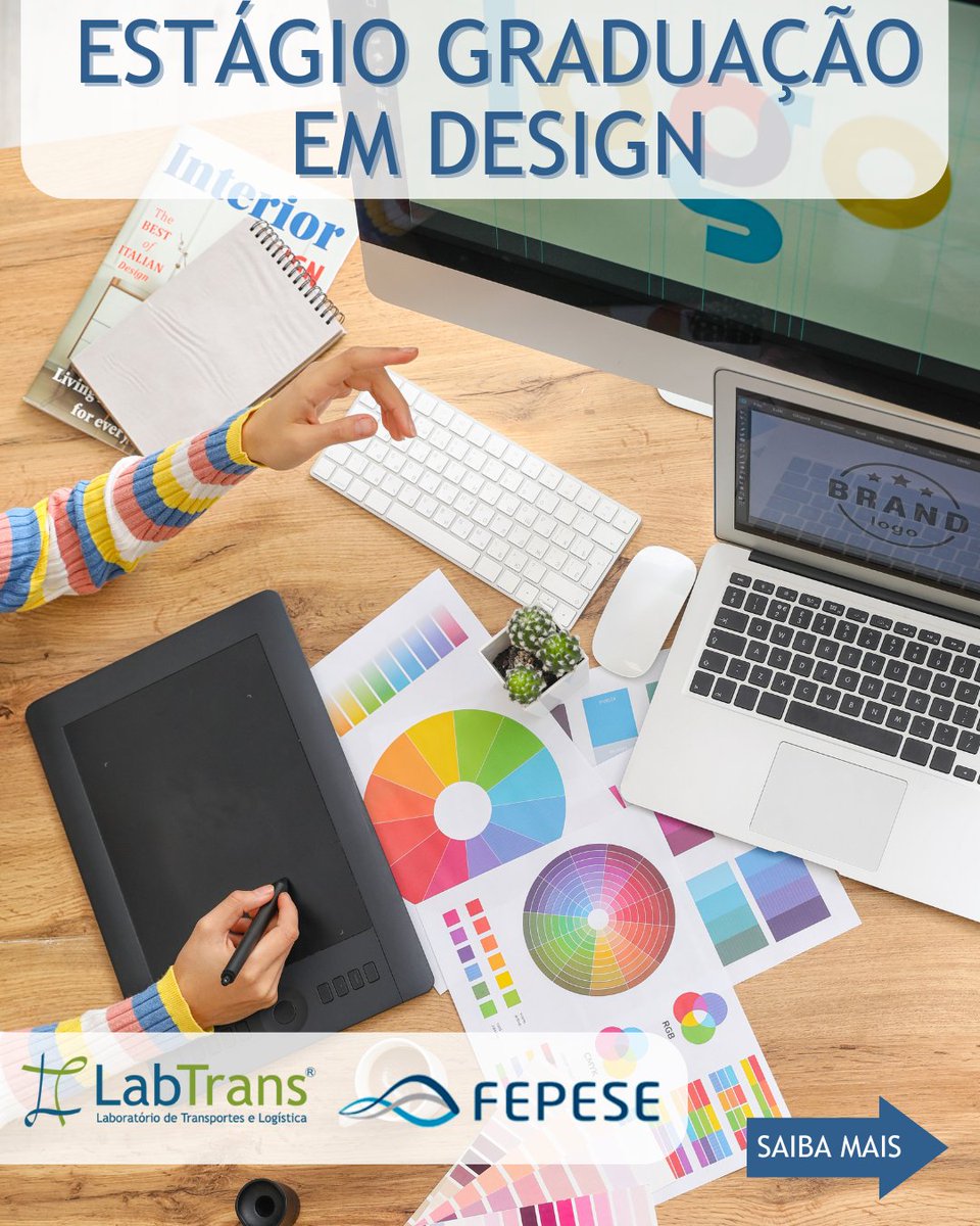 LabtransUFSC's tweet image. 🎨 Você é estudante de Design e quer colocar sua criatividade em prática?
O LabTrans/UFSC está com uma nova vaga de estágio presencial aberta para quem está cursando graduação em Design!
📌 O que você vai fazer?

Apoiar no levantamento e organização de dados

Pesquisar temas…