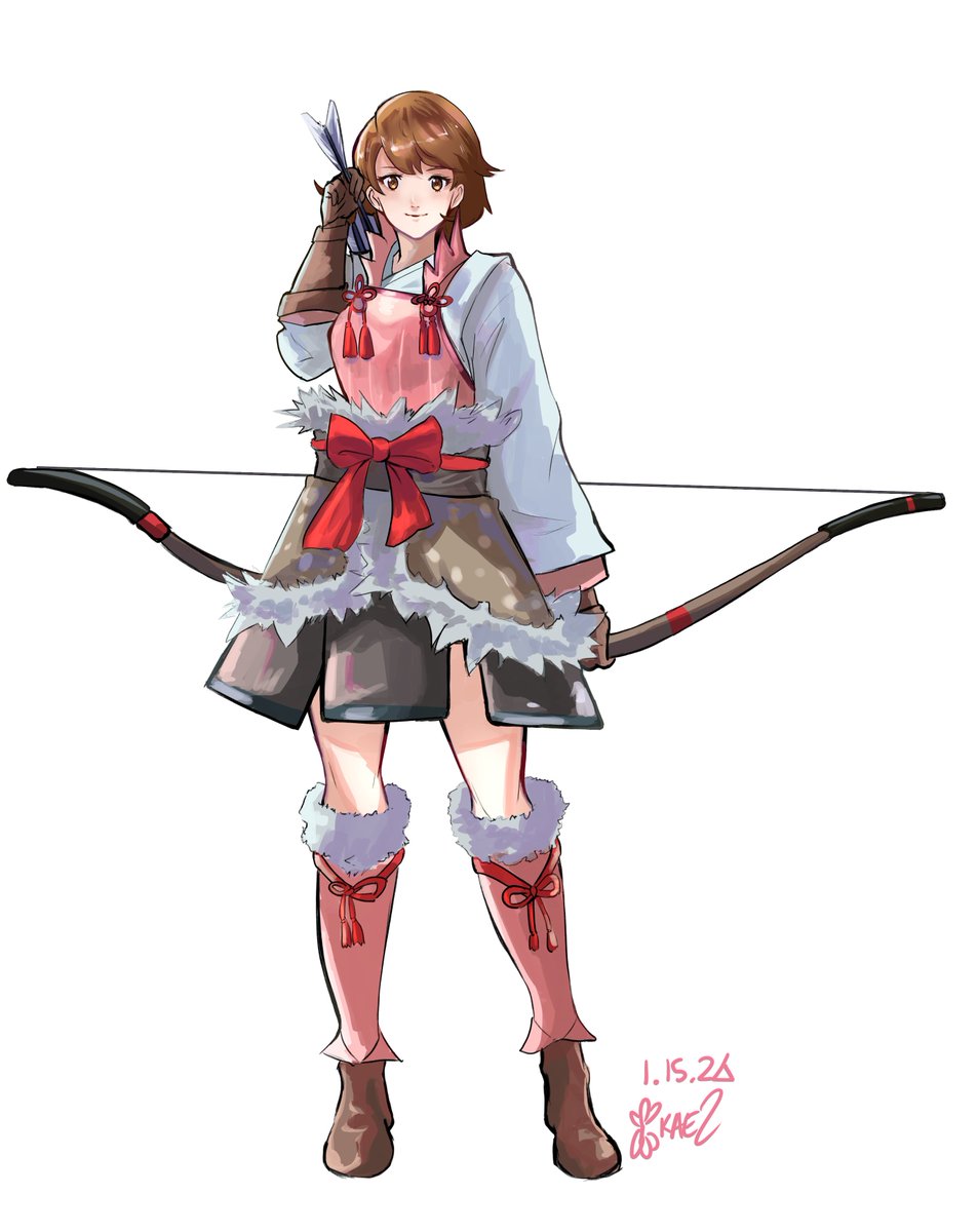 yoltablaze's tweet photo. Hoshido's Snarky Pink Sniper: Yukari Takeba 
(FEif x P3) https://t.co/e1BAU0KiRa