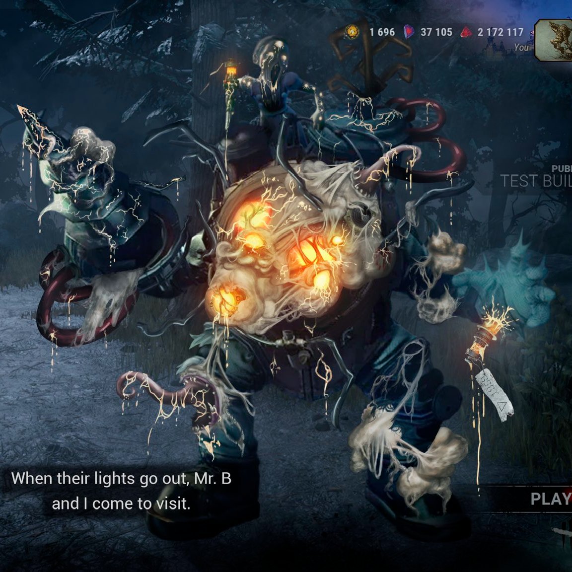 BioShock4DBD's tweet photo. Maybe a Blighted Big Daddy skin could finally give us an official glimpse of what's underneath the Bouncer suit? 🙏 https://t.co/sBfMFuyNfg