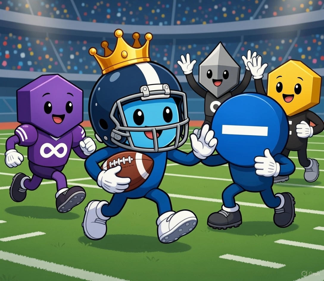 Just like this playful crew charging ahead as one, surrounding yourself with the right people (Chains)  turns good efforts into legendary plays..

✅️Cross Chain: successfully deployed Chainlink CCIP (Cross-Chain Interoperability Protocol) integrations, enabling seamless