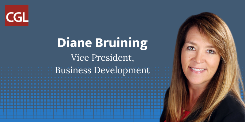 CGL Welcomes Back Diane Bruining, Vice President, Business Development.
