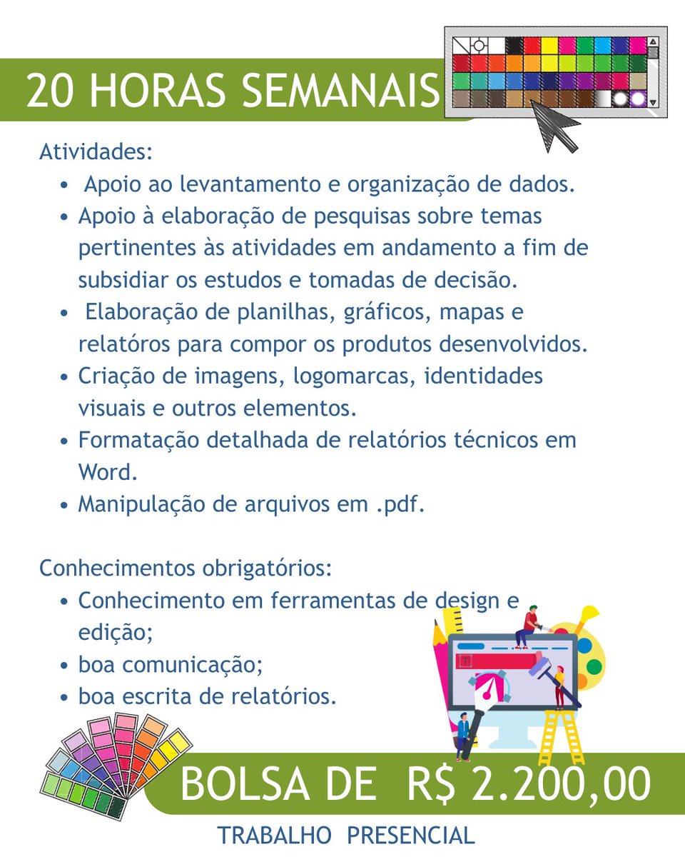 LabtransUFSC's tweet image. 🎯 Você está no mestrado em Design e quer um estágio que valorize suas habilidades criativas e analíticas?
O LabTrans/UFSC está com vaga aberta para estágio presencial voltado a estudantes de mestrado em Design! Uma oportunidade para atuar em projetos estratégicos e colocar seus…