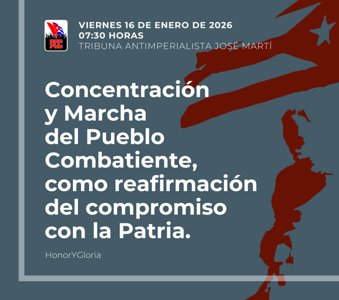 Mañana se multiplicarán en los municipios el homenaje póstumo a los 32 compatriotas caídos en el cumplimiento del deber en la República Bolivariana de Venezuela y en la Tribuna Antimperialista nos concentraremos para marchar y reafirmar el compromiso con la Patria. #CubaEsCoraje