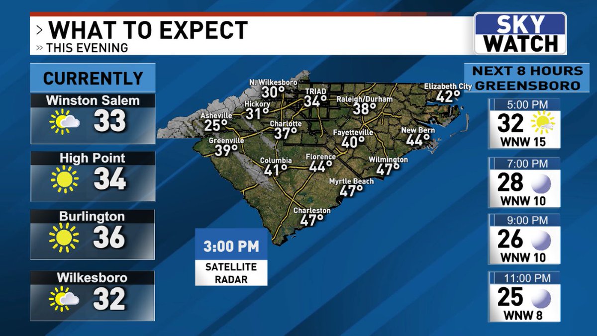 JonathanWeant's tweet image. Good afternoon, here's a look at what's currently going on across the area and what to expect over the next 8 hours.