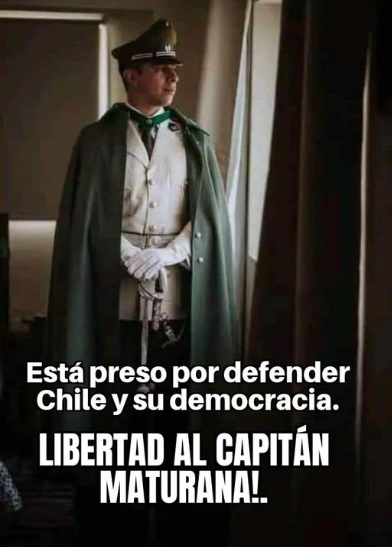 solo_gemma's tweet photo. LIBERTAD A MATURANA!!
Fabiola Campillai es una activista, NO iba a trabajar, estaba tirando piedras a Carabineros.... 
Maturana estaba haciendo su trabajo, obedeció ordenes, protegió la Democracia, sin el no existiría Chile!! #MaturanaEsInocente https://t.co/HFyuJ0IpCn