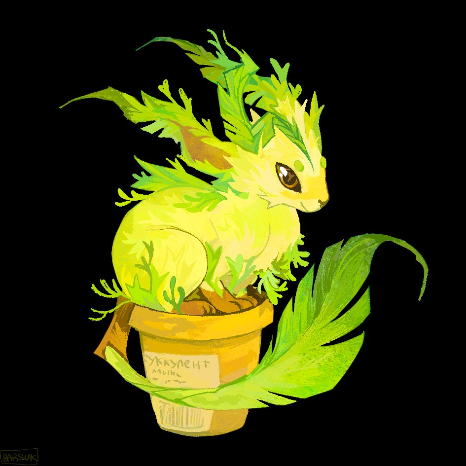 vetkhiy_barsuk's tweet image. Leafeon 🌿
He thinks he's a flower 😭