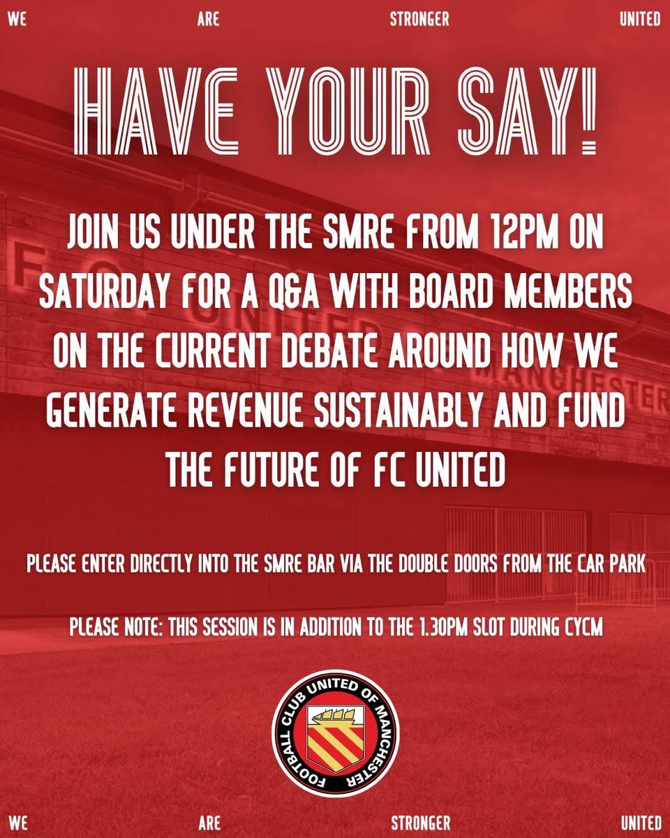 FCRumRats's tweet image. Get your voice heard.  #fcum