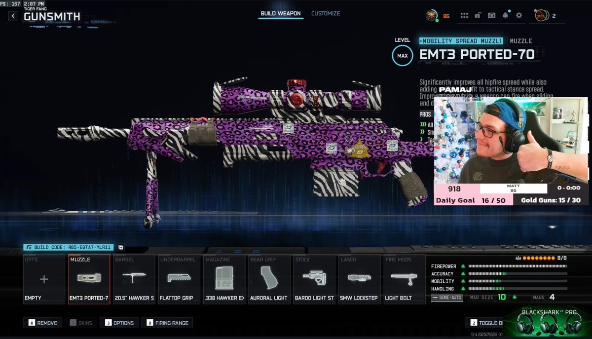 The BEST Hawker HX Class for MP, Thank me later xox

Party Rock has faster ADS btw