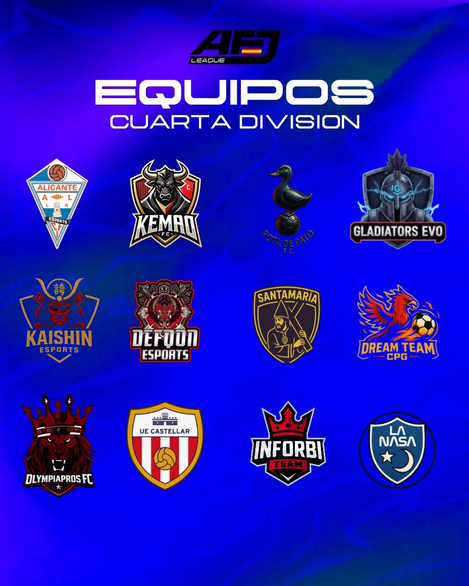 🏆 ℂ𝕌𝔸ℝ𝕋𝔸 𝔻𝕀𝕍𝕀𝕊𝕀𝕆ℕ 𝔸

<a href="/CFIAlicanteSpor/">CFIAlicanteSports</a>
<a href="/kemaofutbolclub/">Kemao FC ⚽</a>
<a href="/Potadepato/">Pota de Pato F.C.</a>
<a href="/c_gladiators/">Gladiators 2.0</a>
<a href="/KaishinEsp/">𝑲𝒂𝒊𝒔𝒉𝒊𝒏 𝑬𝒔𝒑𝒐𝒓𝒕𝒔</a>
<a href="/EsportsDefqon/">DEFQON ESPORTS</a>
<a href="/SANTAMARIA2026/">SANTAMARIAFC</a>
<a href="/CLUBESCPG/">Dream Team CPG</a>
<a href="/olympiaprosfc/">Olympiapros Fc 🖤❤️</a>
<a href="/hydrawolves_fc/">UE CASTELLAR eSports</a>
<a href="/InforbiTeamFC26/">Inforbi Team</a>
<a href="/LaNasaEsports/">NasaEsports</a>

#𝐒𝐨𝐦𝐨𝐬𝐀𝐅𝐉