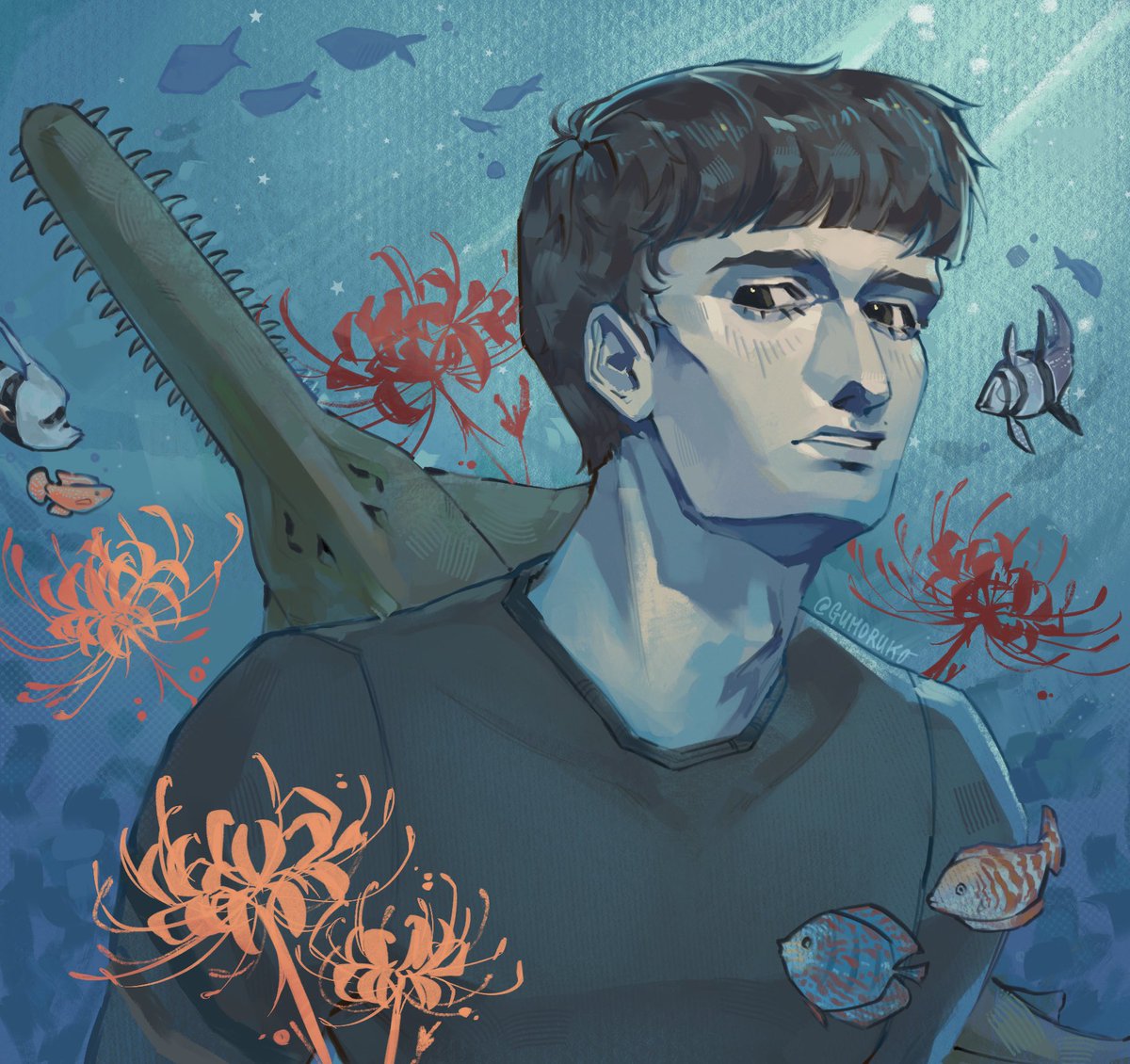 gumoruko's tweet image. 🦑🐠 will byers in the sea #byler