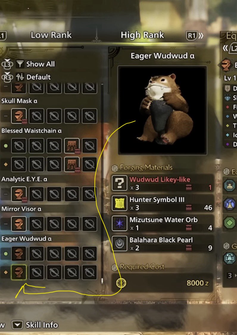 wetboss's tweet photo. @monsterhunter Why do only YouTubers have both variations of the WudWud? 
#MonsterHunter https://t.co/FHGrs4f5e1