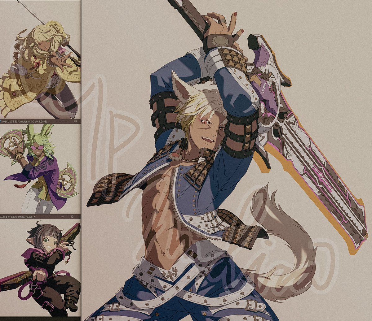 Mihira_Fanfic's tweet image. WIP
マスキング+影入れ了