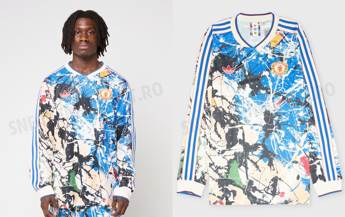 La camiseta de la nueva colección del Manchester United en colaboración con los Stone Roses 👕🔴

📸: <a href="/sneakermarketro/">Sneaker Market RO</a>