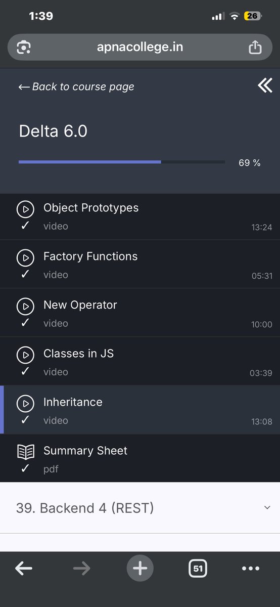 •DSA :- 
Bit manipulation is more difficult than it looks
Did two question(saw their solutions,understand it and then implement it)
Adv. maths remains from bit manipulation

•DEV:-
Studied 4 things from OOPS in JS
-Factory fn
-New operator
-Classes
-Inheritance
#Dsa #WebDev