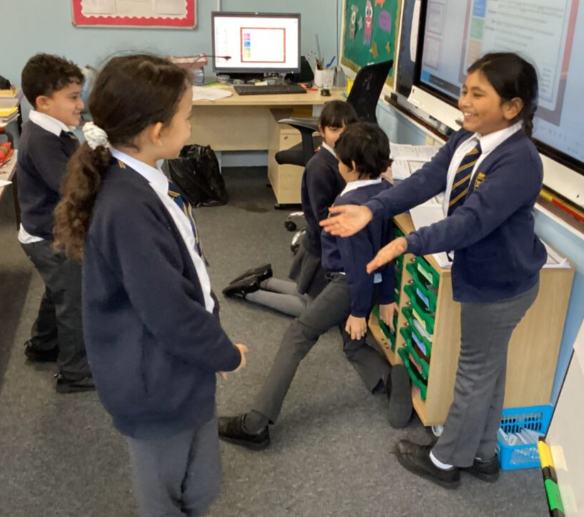 Year 4 have been learning about playscripts and how to act them out in preparation for their own Shakespearean playwriting later this week. #JoyfulLearning
