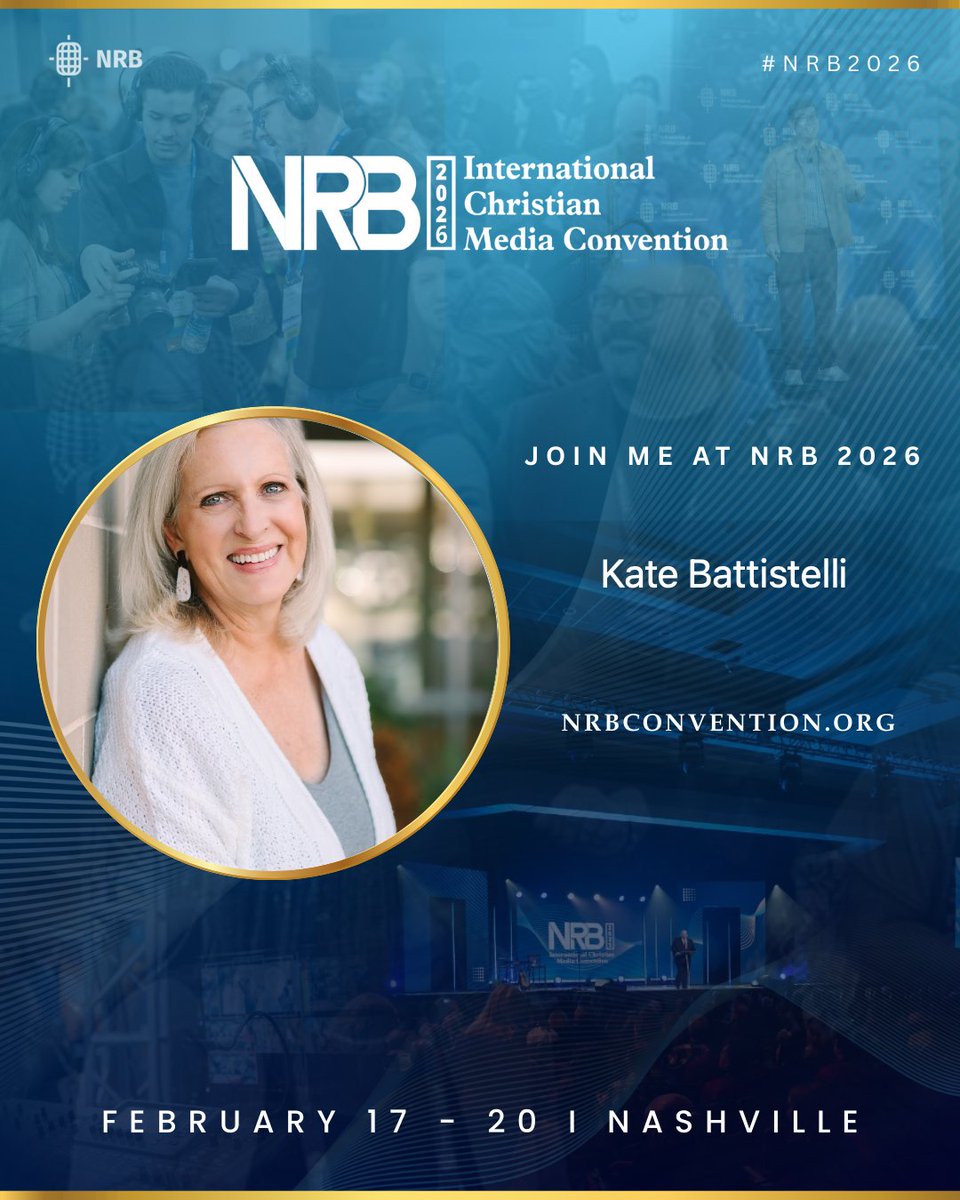 Join me at @nrbconvention, the largest gathering of Christian communicators, and be equipped in the modern mission field, media. Register at nrbconvention.org

NRB 2026 International Christian Media Convention
February 17–20 I Nashville,… echo.walls.io/sRIY5aA