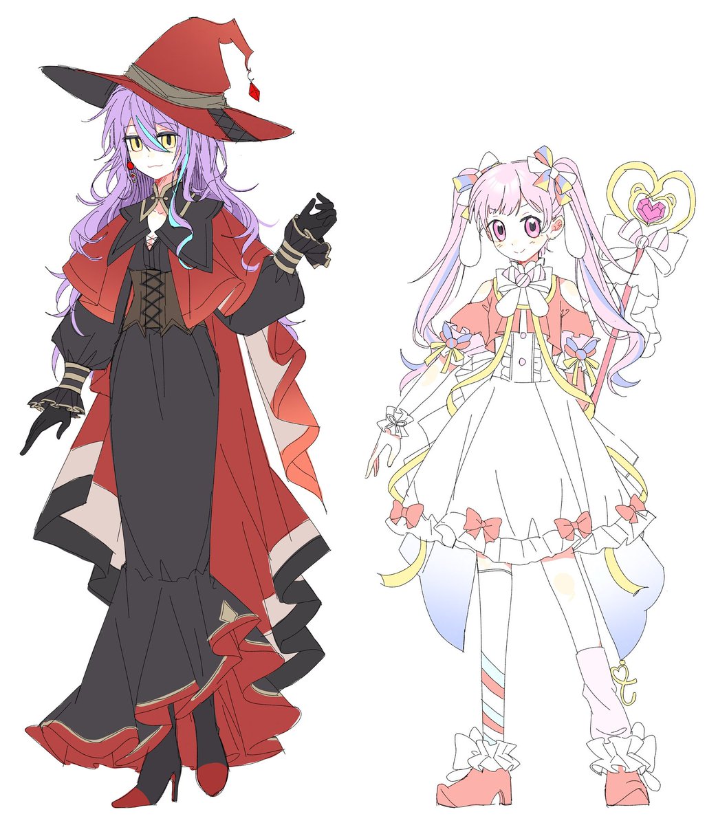 kawayoreve's tweet photo. #類えむ 
⚠️性转注意
前段时间捏造的🎈 ♀魔女x魔法少女🍬的设定
p2是委托朋友绘制的请不要使用转载！ https://t.co/lCuqYFFigt