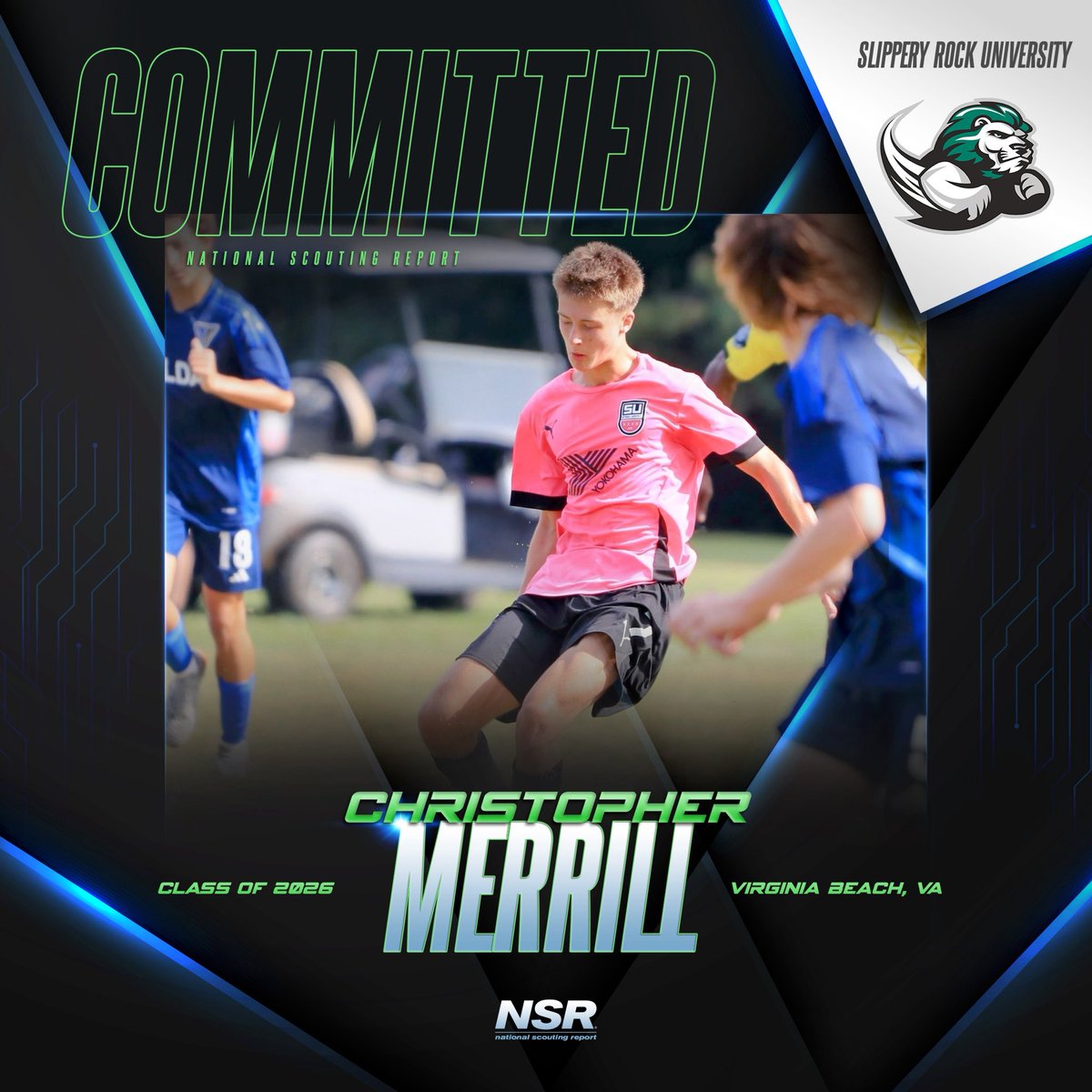 nsrnow's tweet photo. 🚨#CommitmentAlert🚨
Congrats to #NSRsoccer 2026 grad Christopher Merrill for committing to Slippery Rock University!💪⚽️
 
#NSRcommit
#NSRChristopherMerrill

#NSRcommit #collegerecruiting #success #teamwork #nsrathlete #sports #goals 
#motivation #collegeathlete #nsrnow #committed