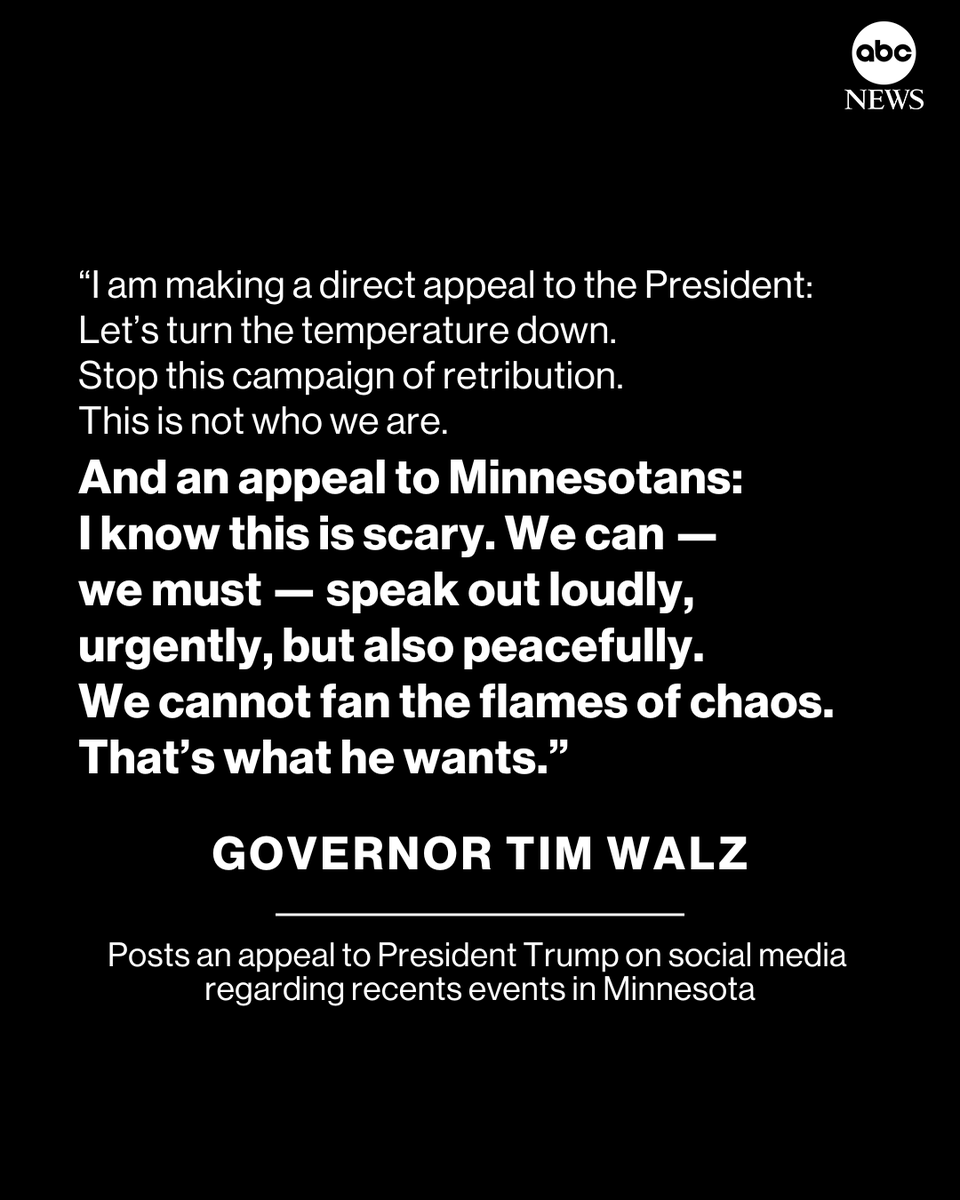 RT @ABC: Minnesota Gov. Tim Walz posted an appeal to President