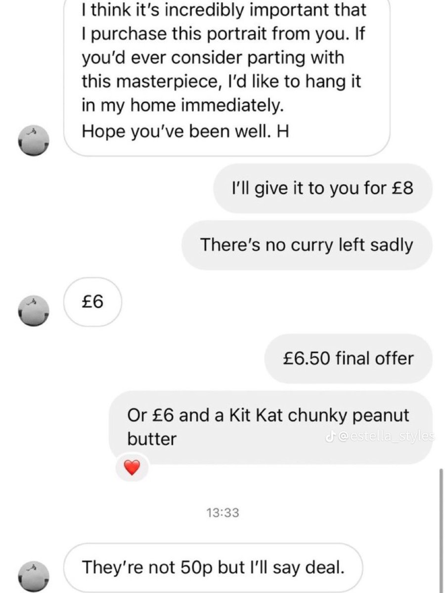harrysangelsue's tweet photo. who remembers this? guys pls preorder the album so harry can afford a kit kat chunky x https://t.co/VtvDi4YThE