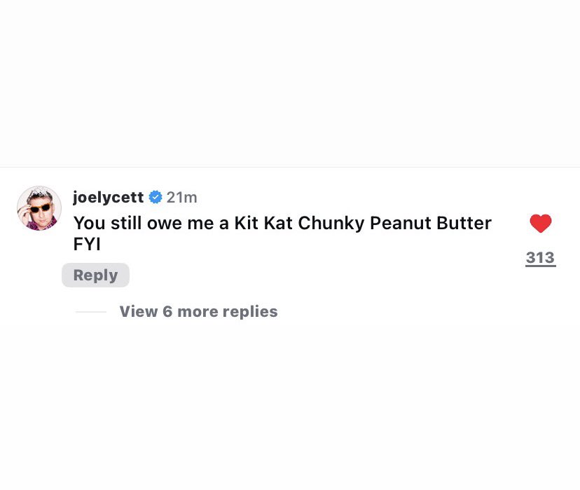 harrysangelsue's tweet photo. who remembers this? guys pls preorder the album so harry can afford a kit kat chunky x https://t.co/VtvDi4YThE