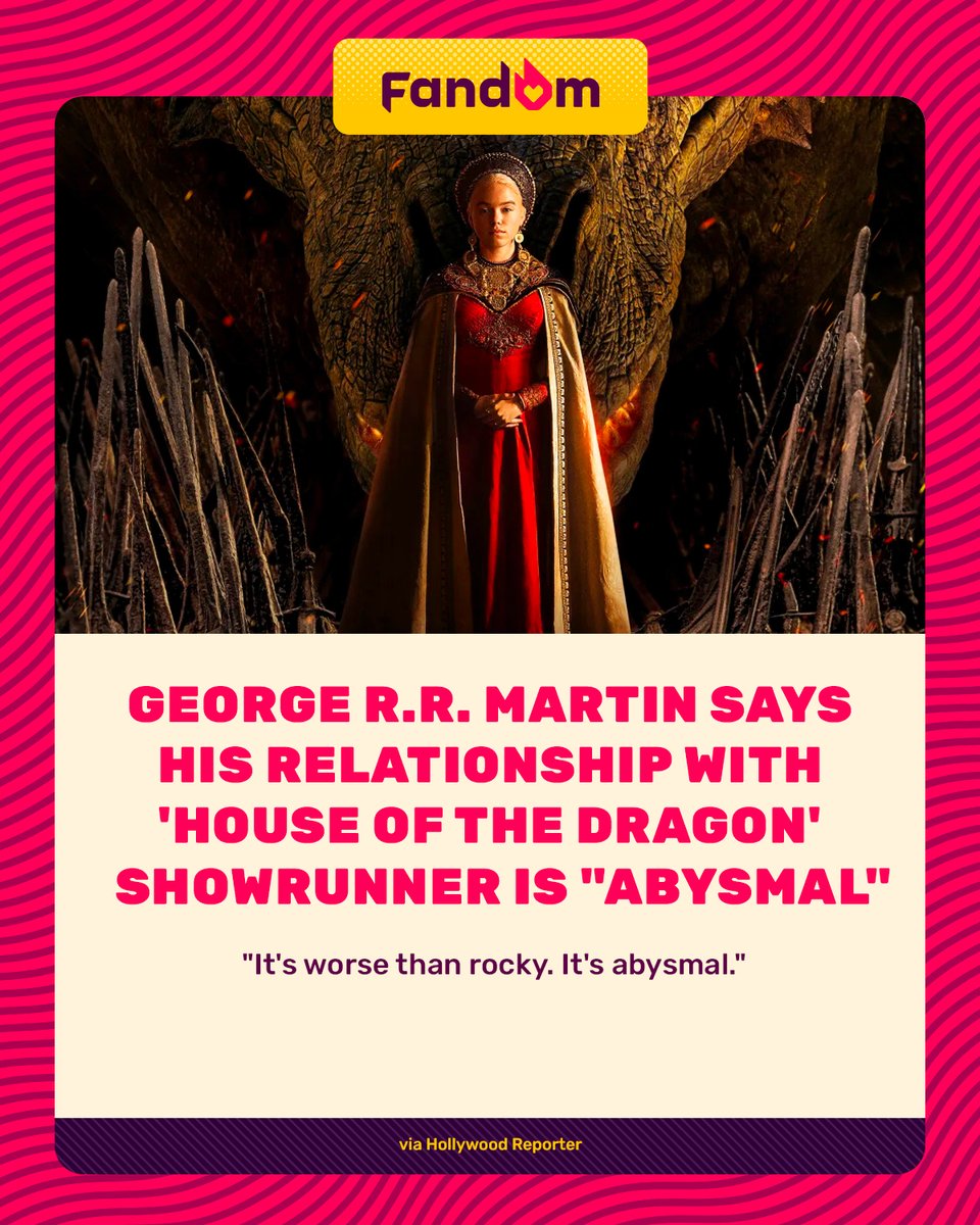 getFANDOM's tweet image. When the #HouseOfTheDragon showrunner presented his vision for Season 3, George R.R. Martin reportedly said “This is not my story any longer.”