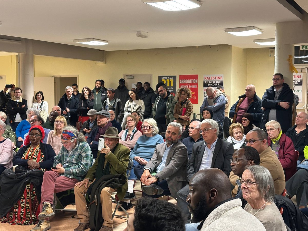 alexiscorbiere's tweet photo. Plus de 220 personnes ce soir à Bagnolet aux vœux du PCF  ! 
Une soirée marquée par l’appel à l’unité aux prochaines municipales. 

Génération’s, le parti Animaliste, le PS et le maire Tony di Martino répondent présents ! https://t.co/4HVH2NpUNv
