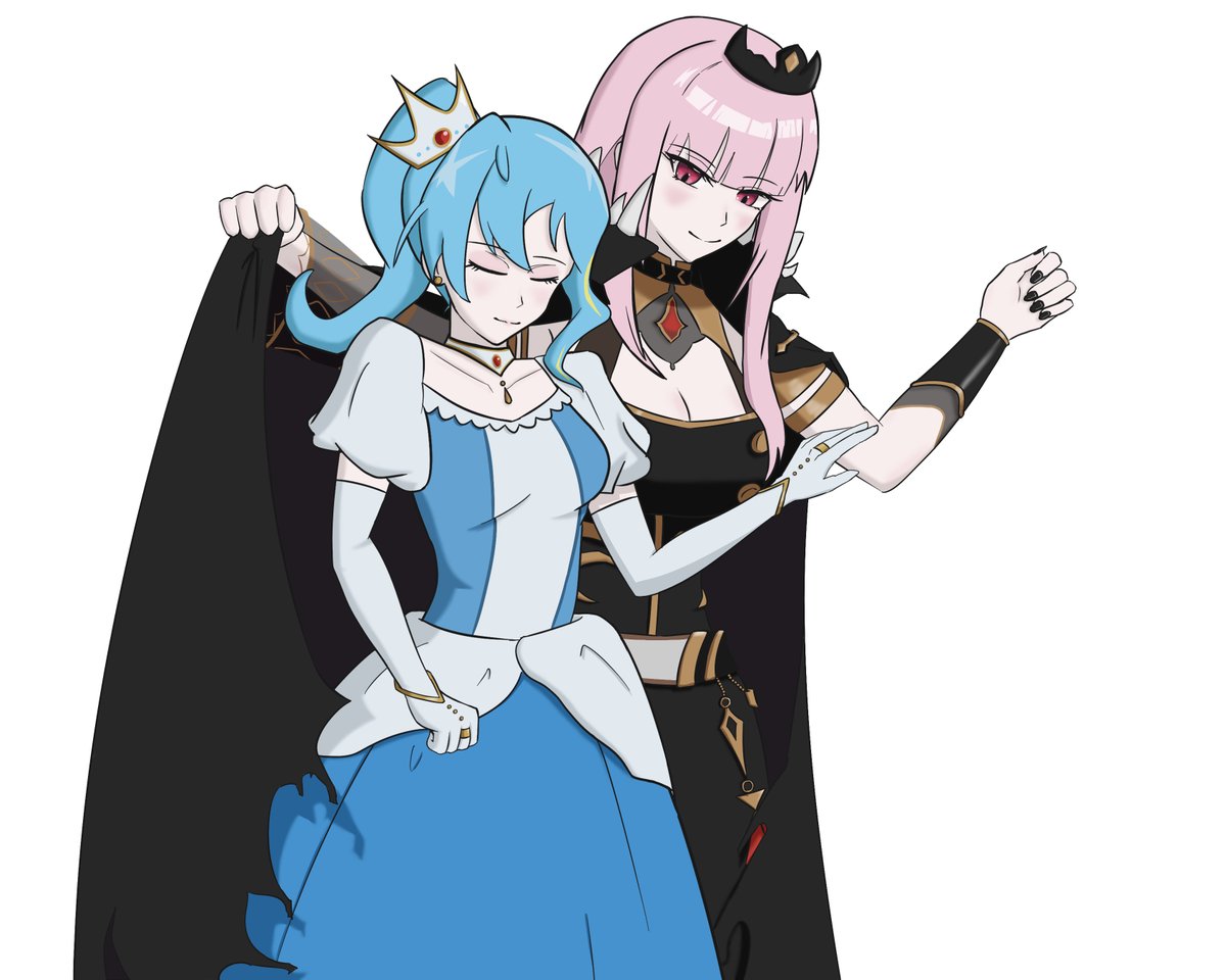 its_not_me_john's tweet image. 🩷💙  #callillust #ほしまちぎゃらりー