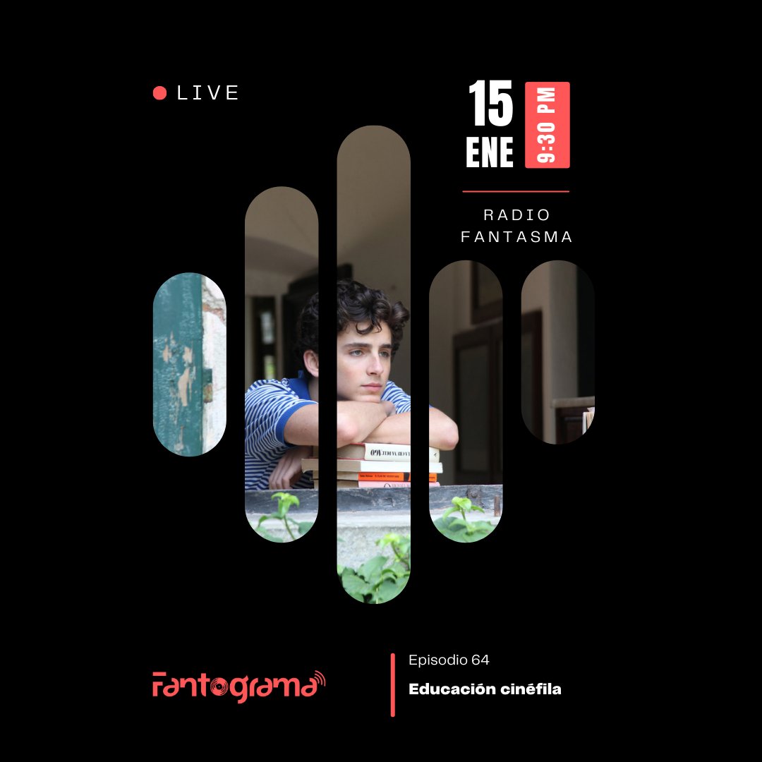 He aprendido tanto del cine como de la escuela, en este Fantograma hablo sobre las lecciones que me han dado algunas películas, en vivo y directo a las 9:30 PM por acá: radio-fantasma-mx.mixlr.com/events/4789504