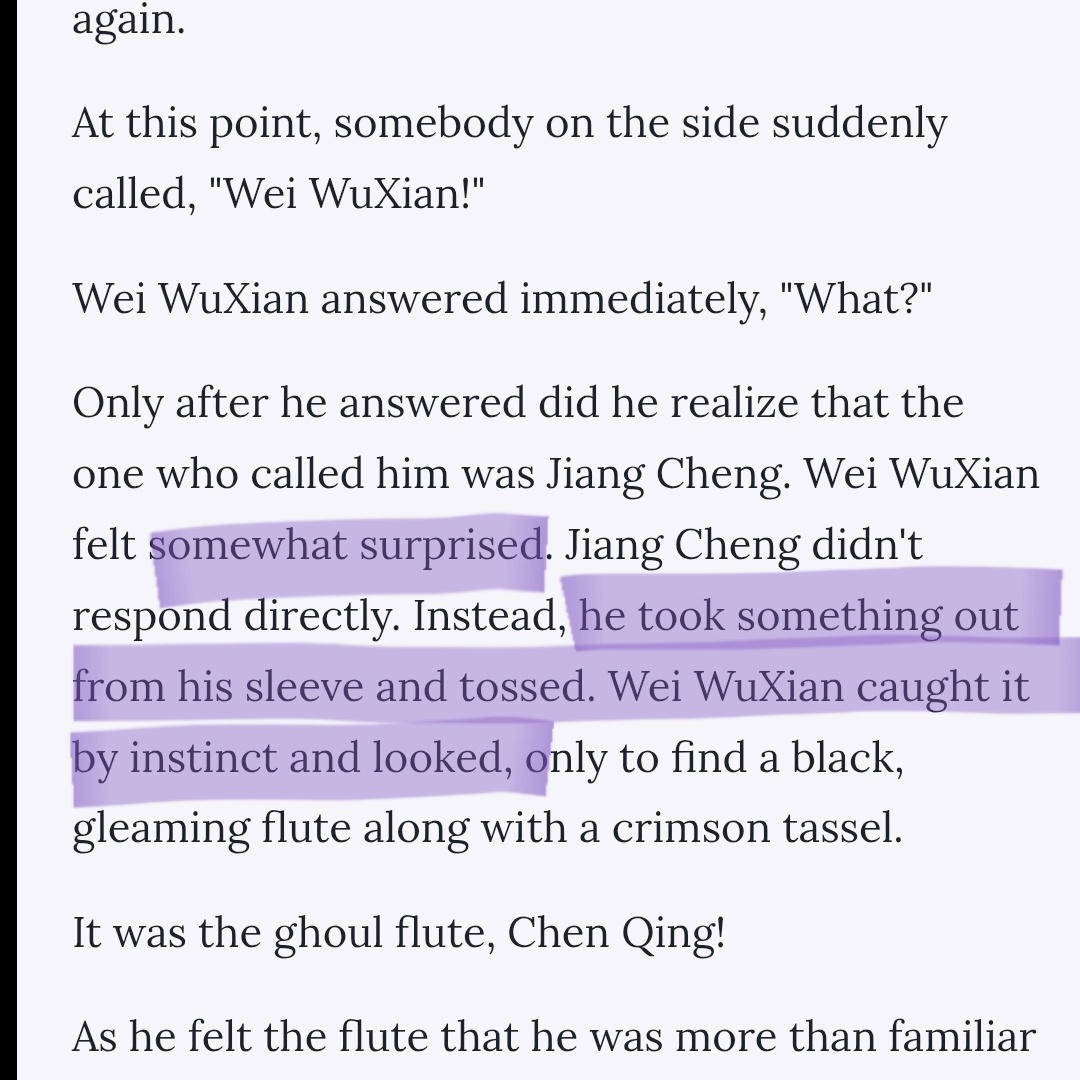 sinnermint's tweet image. sometimes, when i try to sleep, i remember that every time wwx disappeared, jc kept one of his weapons safe with him (suibian &amp;amp; chenqing), probably expecting wwx to back for them (him), which wwx never did lol

it was jc who returned the weapon to him each time