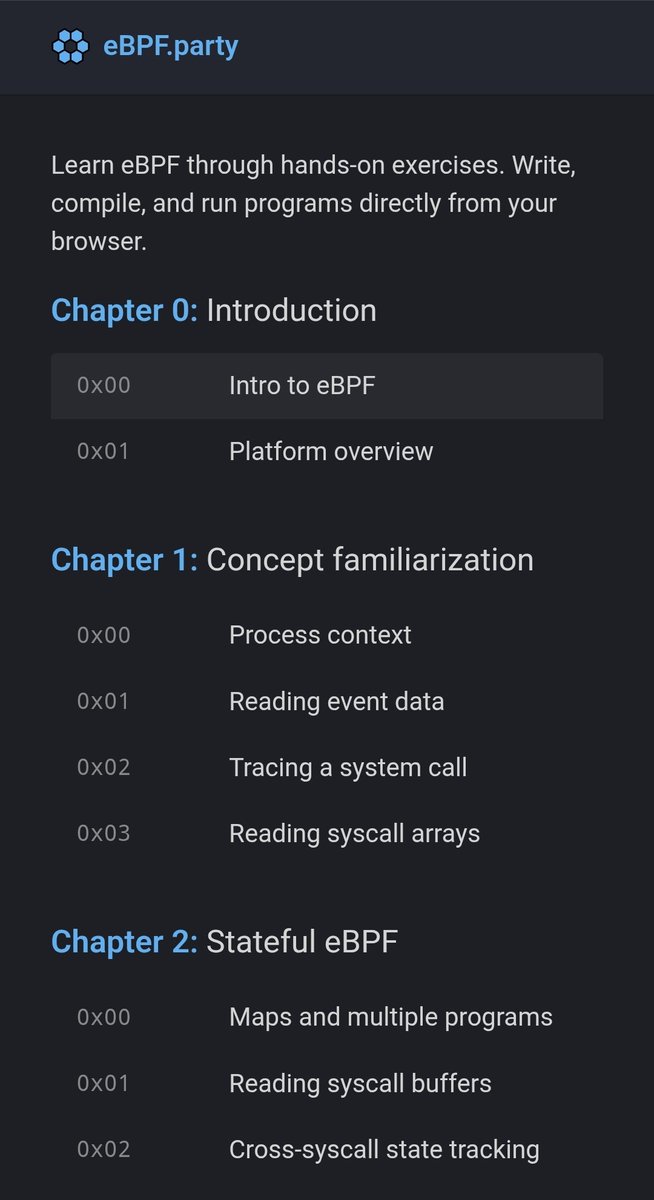 eBPF interactive learning!

ebpf.party