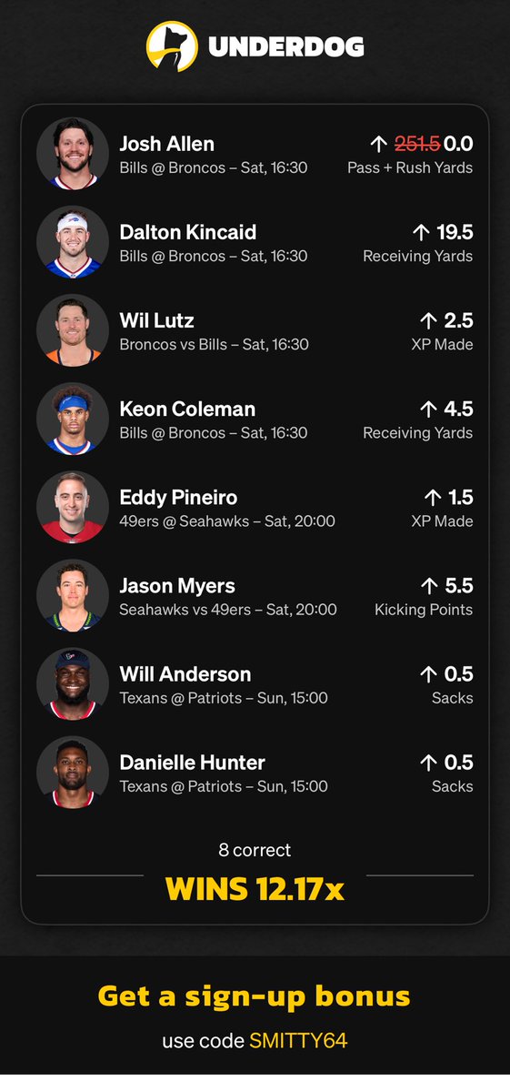 StephenTyler64's tweet image. play.underdogfantasy.com/es-sOxbTC1CX3