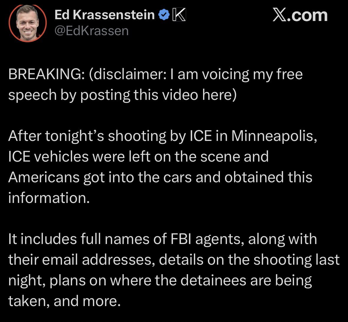 SarahisCensored's tweet image. 🚨Dear Mr. Musk🚨

On behalf of millions of conservatives and Americans who deeply love this country, we are respectfully and urgently asking you to take action for the safety of our fellow citizens! specifically the federal officers and their families who serve and protect the…