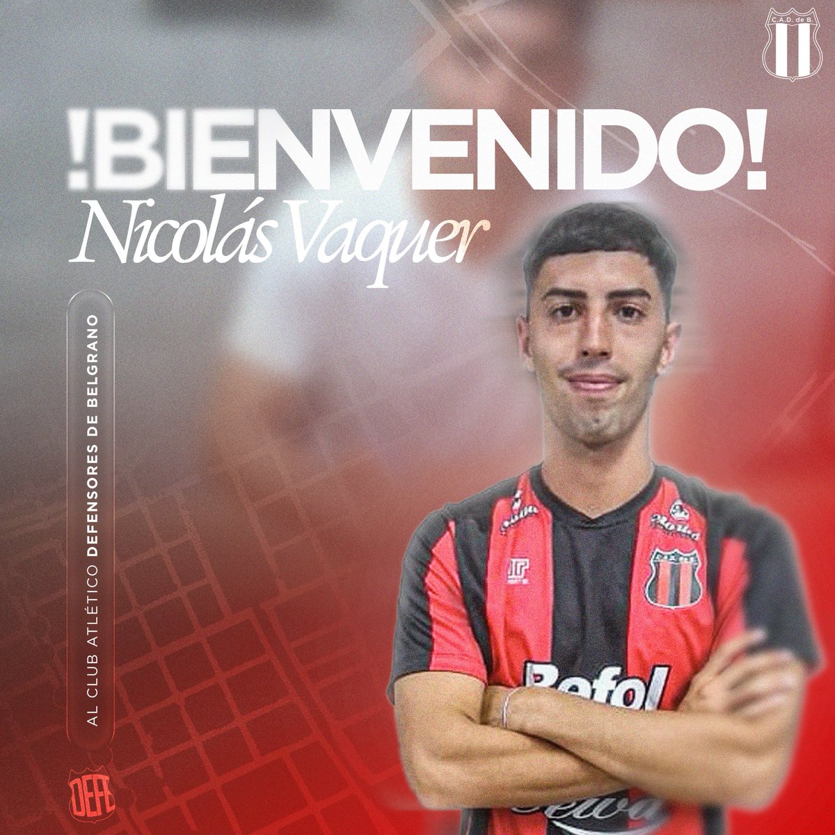 defeweb's tweet photo. 🆕 ¡Bienvenido, Nicolás Vaquer!

✍️ El zaguero central de 22 años, puso la firma y se convirtió en nuevo refuerzo. Llega a préstamo desde Instituto, tras disputar la última temporada en Universitario de Perú.

👊 ¡Dale, Nico!

#VamosDragón 🔴⚫️ https://t.co/0w6dtp6gHq